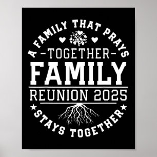 Póster Reunión Familiar 2025 Una Familia Que Reza Juntos