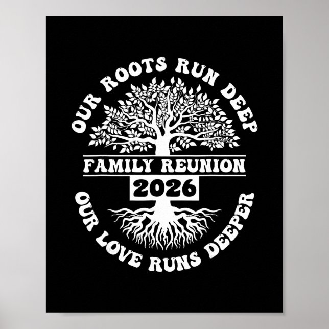 Póster Reunión Familiar 2026 Nuestras Raíces Son Profunda (Frente)