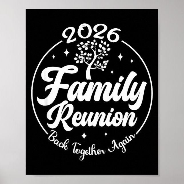 Póster Reunión Familiar 2026 Unidos De Nuevo (Frente)