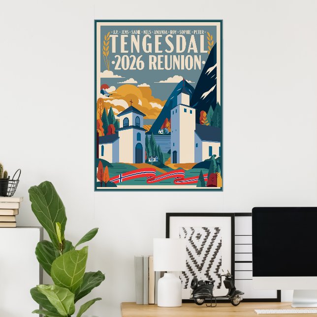 Póster Reunión Familiar Tengesdal 2026 (Oficina en casa)