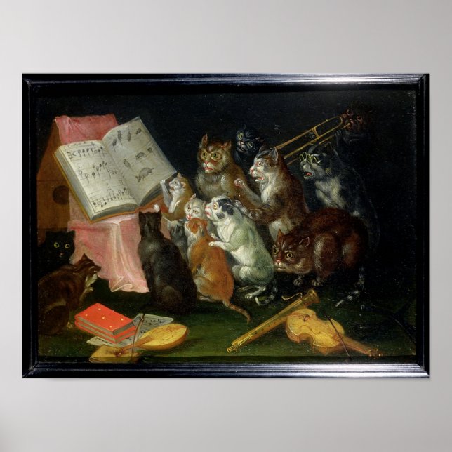 Póster Reunión musical de gatos (Frente)