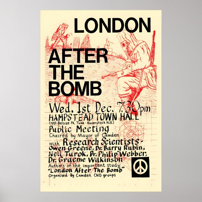 Póster Reunión pública en Londres después de la bo (Frente)