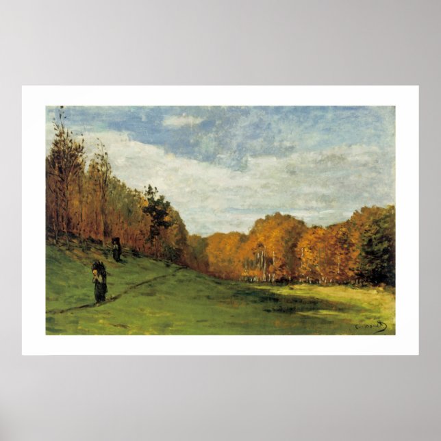 Póster Reuniones de madera al borde del bosque (Frente)