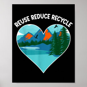 Póster Reutilizar Reducir Reciclar 