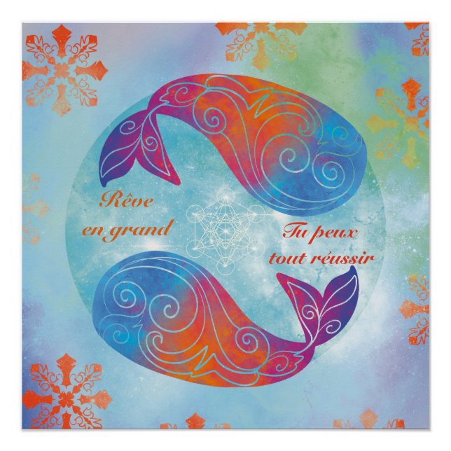 Póster Rêve en grand baleine (Anverso)