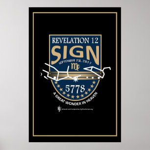 Póster Revelación 12 Poster de Rótulo