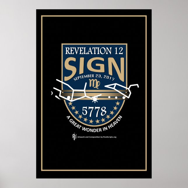 Póster Revelación 12 Poster de Rótulo (Frente)
