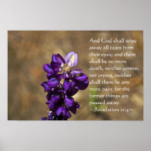 Revelación 21:4 Letras blancas