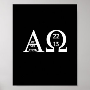 Póster Revelación 2213 Alpha Omega T-Shirt Bible Christia