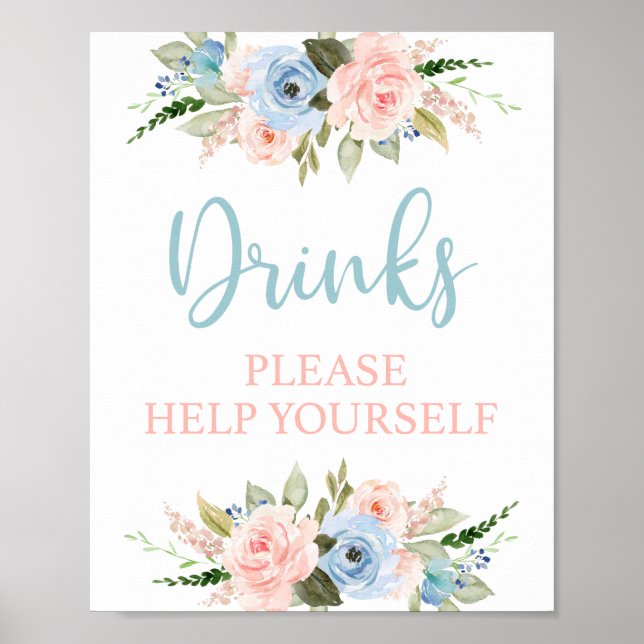 Póster Revelación de género de bebidas (Frente)