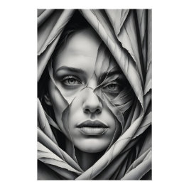 Póster Revelación de tela desgarrada