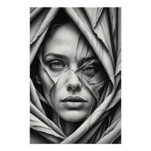 Póster Revelación de tela desgarrada