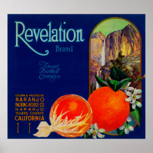 Póster Revelación LabelNaranjo anaranjado, CA