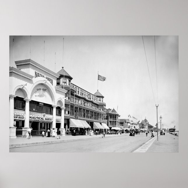 Póster Revere Beach, Massachusetts, 1905 (Frente)