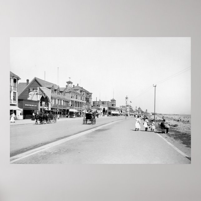 Póster Revere Beach, Massachusetts, 1905 (Frente)