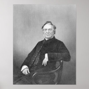 Póster Reverendo Hugh Stowell, grabado por D. J. Pound