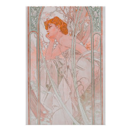 Póster Reverie du Soir (1899) de Alphonse Mucha