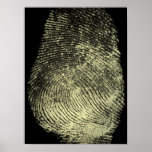 Póster Reversed Loop Fingerprint<br><div class="desc">A fingerprint in its narrow sense is an impression left by the friction ridges of a human finger. The recovery of fingerprints from a crime scene is an important method of forensic science.</div>