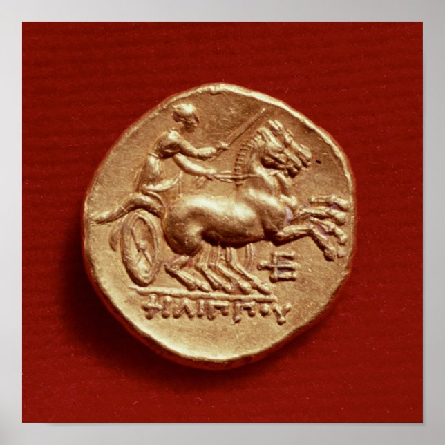 Póster Reverso de un estadista de Felipe II de Macedonia (Frente)