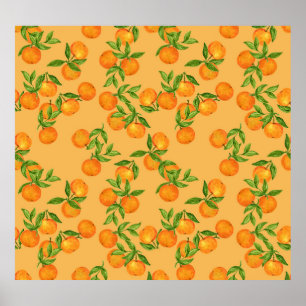 Póster Revestimiento acuático de inspiración japonesa cor