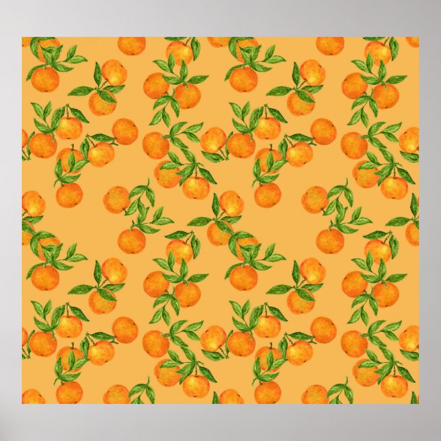 Póster Revestimiento acuático de inspiración japonesa cor (Frente)