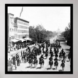 Póster Revisión del Gran Ejército en Washington, DC 1865