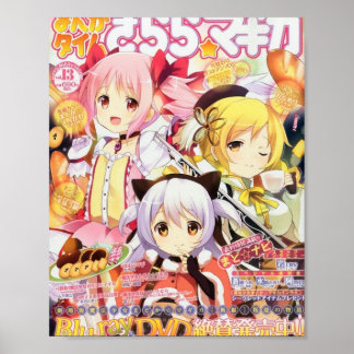 Póster revista de chicas mágicos