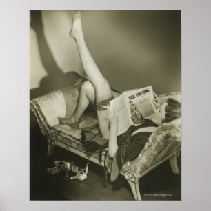 Póster Revista de la lectura de la mujer