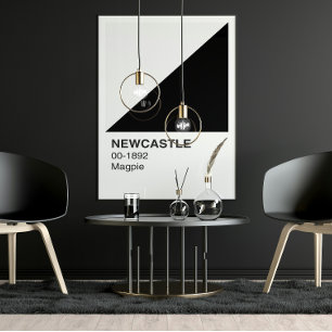 Póster Revista de Newcastle - Borde blanco
