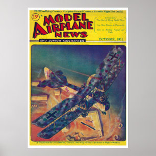 PÓSTER REVISTA DE NOTICIAS MODELO AIRPLANE DE 1931