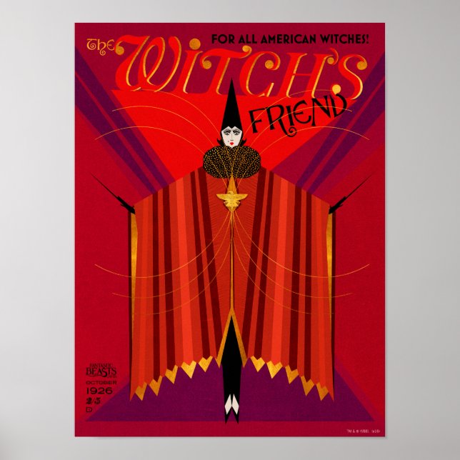 Póster Revista de octubre de Amigo de la bruja (Frente)