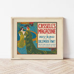 Póster Revista de Vintage Cassell de diciembre de 1896<br><div class="desc">Revista de Cassell; diciembre (1896) | Obra de Louis Rhead (American,  1857-1926) Obra de portada de la revista Vintage del siglo XIX. Utilice las herramientas de diseño para añadir texto personalizado o personalizar la imagen.</div>