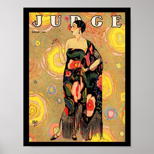 Póster Revista del Juez Art Deco 1926 (Frente)