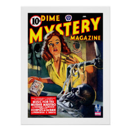 Póster revista Dime Mystery (enero de 1943)