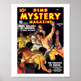 Póster revista Dime Mystery (julio, 1935)