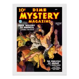 Póster revista Dime Mystery (julio, 1935)