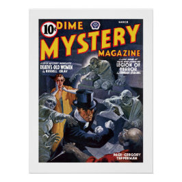 Póster revista Dime Mystery (Mar, 1941)