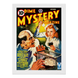 Póster revista Dime Mystery (Sep, 1942)