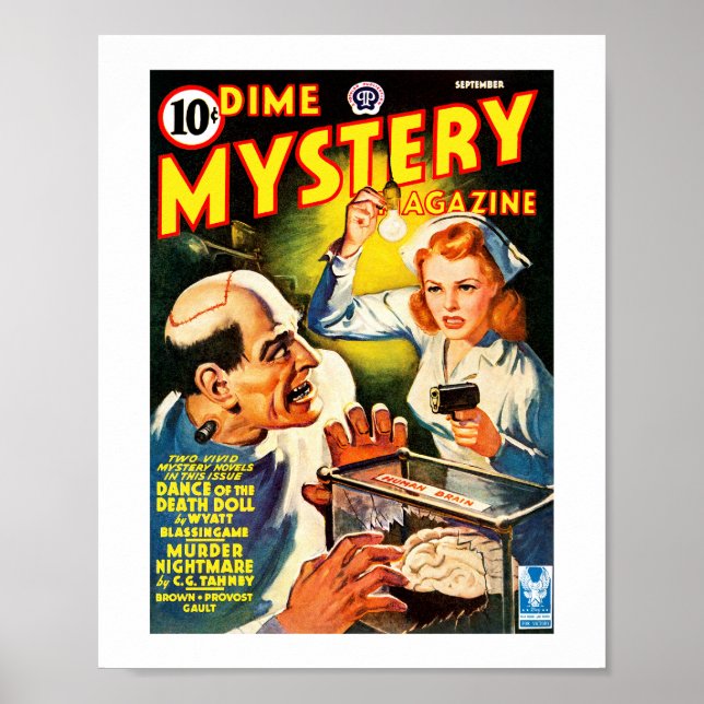 Póster revista Dime Mystery (Sep, 1942) (Frente)