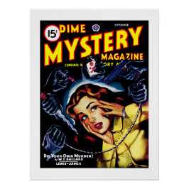 Póster revista Dime Mystery (sep, 1946)