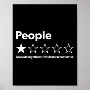 Póster Revista Graciosa La Gente Absolute No Recomendaría