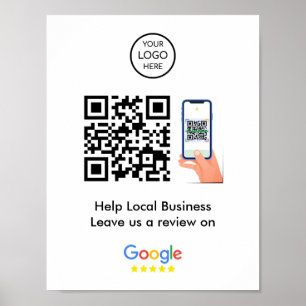Póster Revistas de Google Código QR de comentarios empr