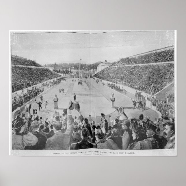 Póster Revitalización de los Juegos Olímpicos de Atenas (Frente)