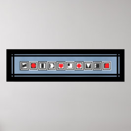 Póster REVOLUCION Black Gray Red