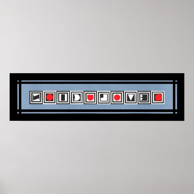 Póster REVOLUCION Black Gray Red (Frente)