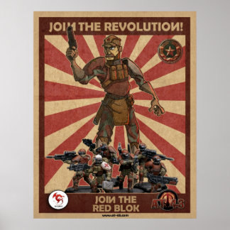 Póster Revolución de Blogs Rojos