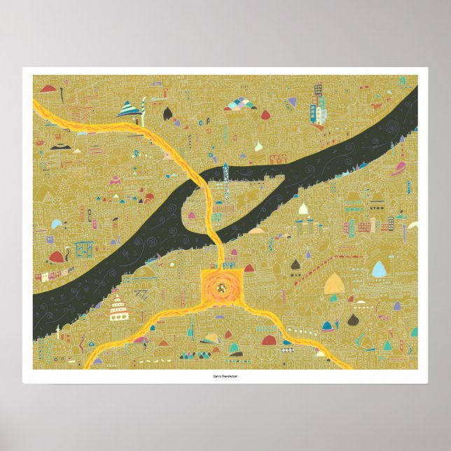 Póster Revolución de El Cairo - Imprimir (Frente)