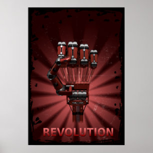 Póster Revolución de robots