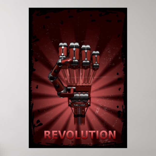 Póster Revolución de robots (Frente)