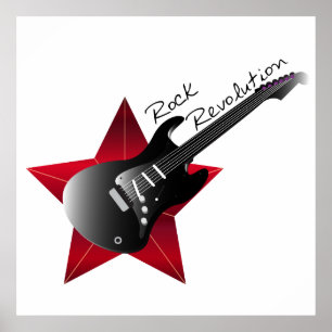 Póster Revolución de rock